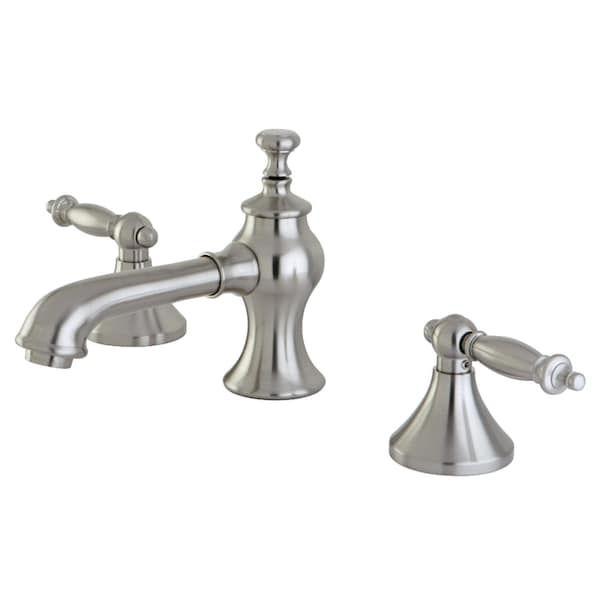 KC7068TL 8" Widespread Bathroom Faucet, Brushed Nickel